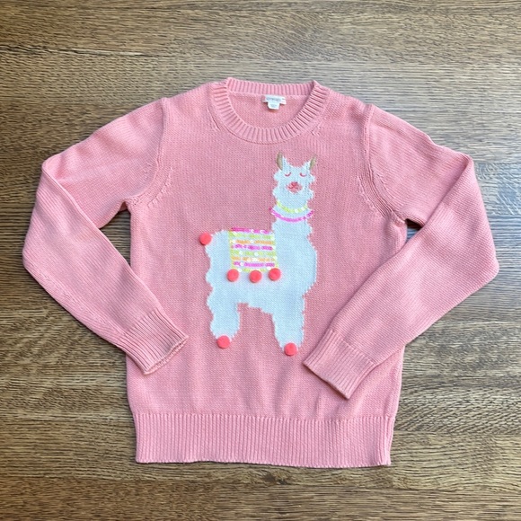 J Crew Girls Llama Sweater - Picture 1 of 7